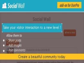 Plugin Social Wall Addon for UserPro