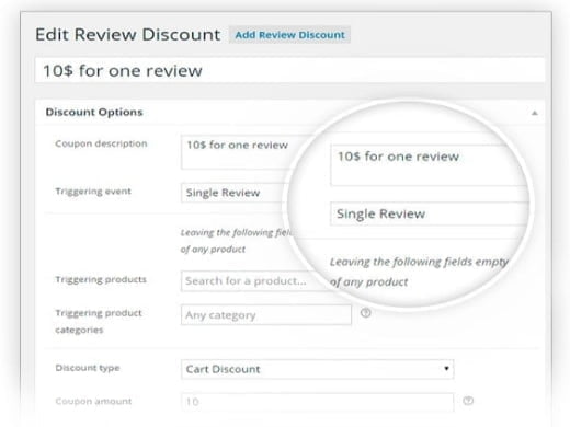 Plugin YITH WooCommerce Review for Discounts Plugin YITH WooCommerce Review for Discounts – Abbildung 1