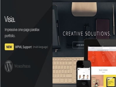 Theme Visia Responsive One Page Retina WordPress Theme Theme Visia Responsive One Page Retina Wordpress Theme