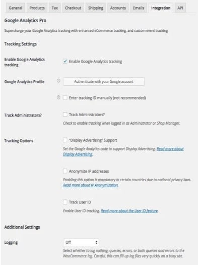 Plugin WooCommerce Google Analytics Pro Plugin WooCommerce Google Analytics Pro – Abbildung 1