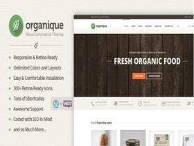 Theme Organique – Wordpress Theme For Healthy Food Shop