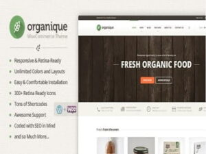 Theme Organique – Wordpress Theme For Healthy Food Shop