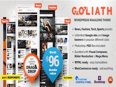 Theme Goliath – Ads Optimized News & Reviews Magazine Theme Goliath – Ads Optimized News & Reviews Magazine