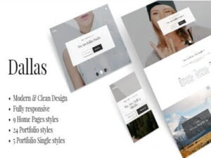 Theme Dallas – Minimal Portfolio & Business Theme