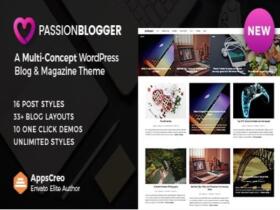 Theme Passion Blogger – A Responsive Wordpress Theme
