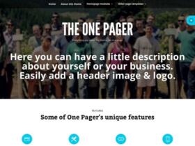 Theme Woothemes The One Pager Woocommerce Themes