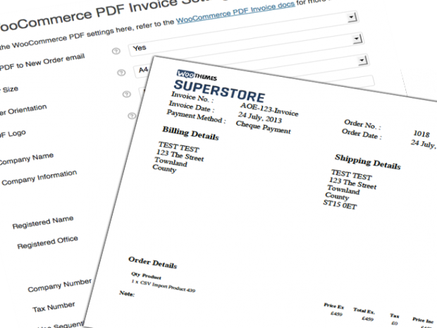 Plugin WooCommerce PDF Invoices Plugin Woocommerce PDF Invoices – Abbildung 1