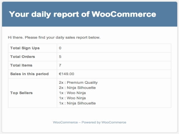 Plugin WooCommerce Sales Report Email Plugin Woocommerce Sales Report Email – Abbildung 1