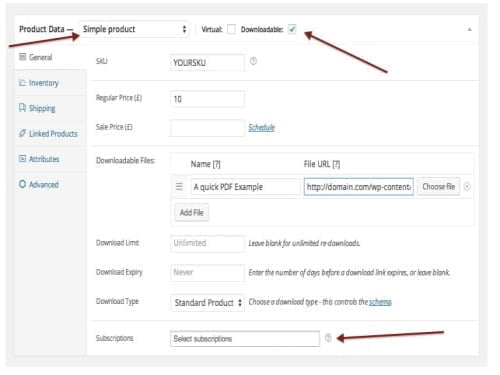 Plugin WooCommerce Subscription Downloads Plugin Woocommerce Subscription Downloads – Abbildung 1
