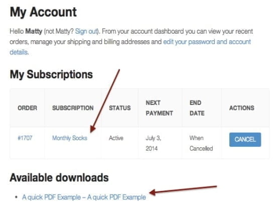 Plugin WooCommerce Subscription Downloads Plugin Woocommerce Subscription Downloads – Abbildung 2