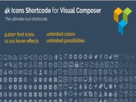 Plugin 4K Icon Fonts For Visual Composer