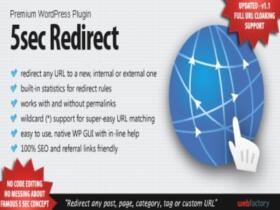 Plugin 5Sec Redirect Wordpress Plugin