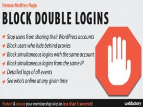 Plugin Block Double Logins – Protect Your Membership Site Plugin Block Double Logins – Protect Your Membership Site