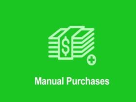 Plugin Easy Digital Downloads Manual Purchases Addon