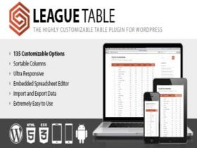 Plugin League Table WordPress Plugin Plugin League Table Wordpress Plugin