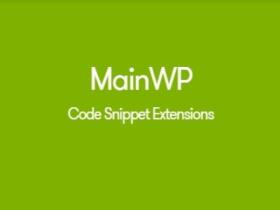 Plugin MainWP Code Snippets Extension Plugin Mainwp Code Snippets Extension