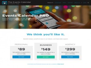 Plugin Modern Tribe The Events Calendar Pro
