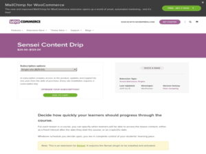 Plugin Sensei Content Drip