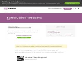 Plugin Sensei Course Participants Plugin Sensei Course Participants