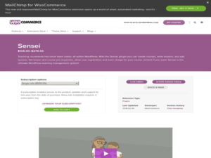 Plugin Sensei LMS Pro Wordpress Plugin