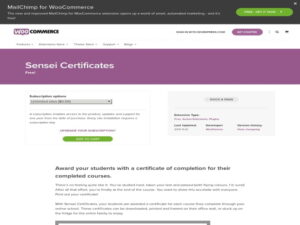 Plugin Sensei Certificates