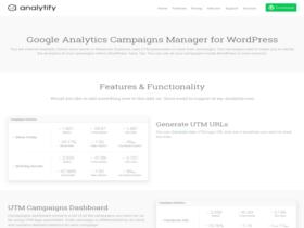 Plugin Analytify Pro Campaigns Extension