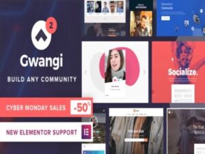 Theme Gwangi PRO Multi-Purpose Membership Social Network BuddyPress Community Theme