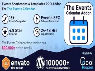 Plugin The Events Calendar - Events Shortcodes and Templates Pro Plugin The Events Calendar - Events Shortcodes and Templates Pro