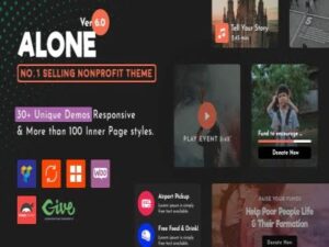 Theme Alone – Charity Multipurpose Non-profit WordPress Theme