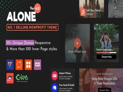 Theme Alone – Charity Multipurpose Non-profit WordPress Theme Theme Alone – Charity Multipurpose Non-profit WordPress Theme