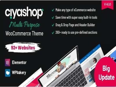 Theme CiyaShop - Responsive Multi-Purpose WooCommerce WordPress Theme Theme CiyaShop - Responsive Multi-Purpose WooCommerce WordPress Theme