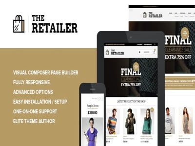 Theme Retailer Premium WordPress Theme for WooCommerce Online Store