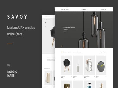 Theme Savoy - Minimalist AJAX WooCommerce Theme Theme Savoy - Minimalist AJAX WooCommerce Theme