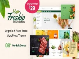 Theme Freshio – organic food and grocery store WordPress theme Theme Freshio – organic food and grocery store WordPress theme