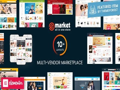 Theme eMarket - Multi Vendor MarketPlace Elementor WordPress Theme Theme eMarket - Multi Vendor MarketPlace Elementor WordPress Theme