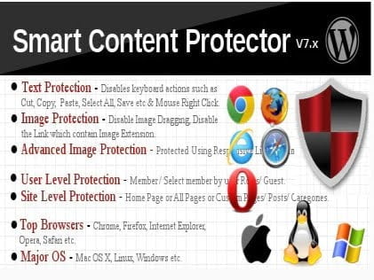 Plugin Smart Content Protector - Pro WP Copy Protection Plugin Smart Content Protector - Pro WP Copy Protection