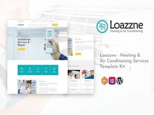 Theme Loazzne - Heating Air Conditioning Services Template Kit Theme Loazzne - Heating Air Conditioning Services Template Kit