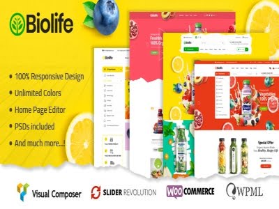 Theme Biolife – Organic Food WordPress Theme ( RTL Supported ) Theme Biolife – Organic Food WordPress Theme ( RTL Supported )