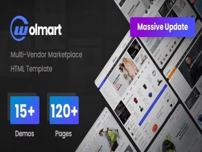 Theme Wolmart – Marketplace eCommerce HTML Template