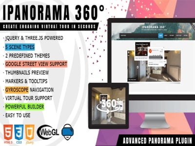 Plugin iPanorama 360° Virtual Tour Builder for WordPress