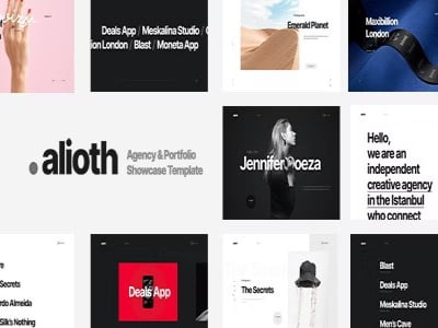 Theme Alioth Agency Portfolio Showcase Theme