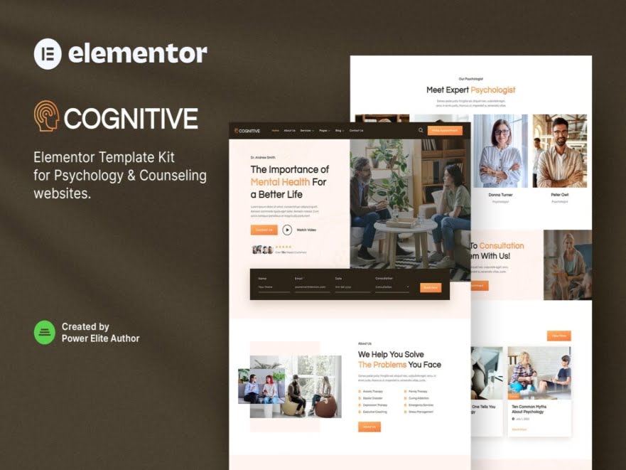 Theme Cognitive Psychology Counseling Elementor Template Kit Theme Cognitive Psychology Counseling Elementor Template Kit