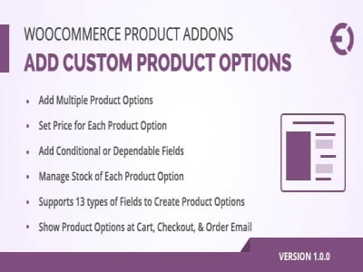 Plugin WooCommerce Custom Product Addons Pro Plugin Woocommerce Custom Product Addons Pro