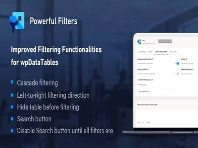 Plugin Powerful Filters for wpDataTables Plugin Powerful Filters for wpDataTables