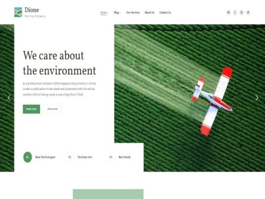 Theme Dione Farming and Agriculture Corporate Template Theme Dione Farming and Agriculture Corporate Template