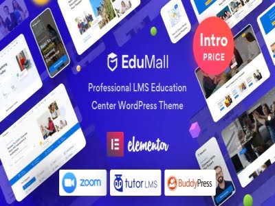 Theme EduMall Professional LMS Education Center WordPress Theme