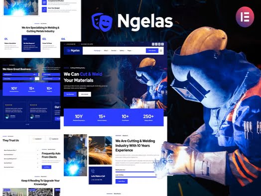Theme Ngelas Welding Cutting Services Elementor Template Kit Theme Ngelas Welding Cutting Services Elementor Template Kit
