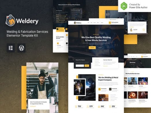 Theme Weldery Welding Fabrication Services Elementor Template Kit Download Theme Weldery Welding Fabrication Services Elementor Template Kit Download