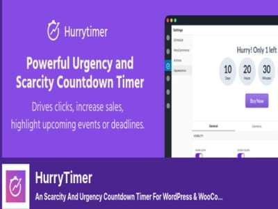 HurryTimer Pro Urgency Countdown WordPress Plugin HurryTimer Pro Urgency Countdown Wordpress Plugin