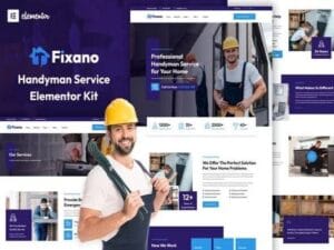 Theme Fixano Handyman Services Elementor Template Kit